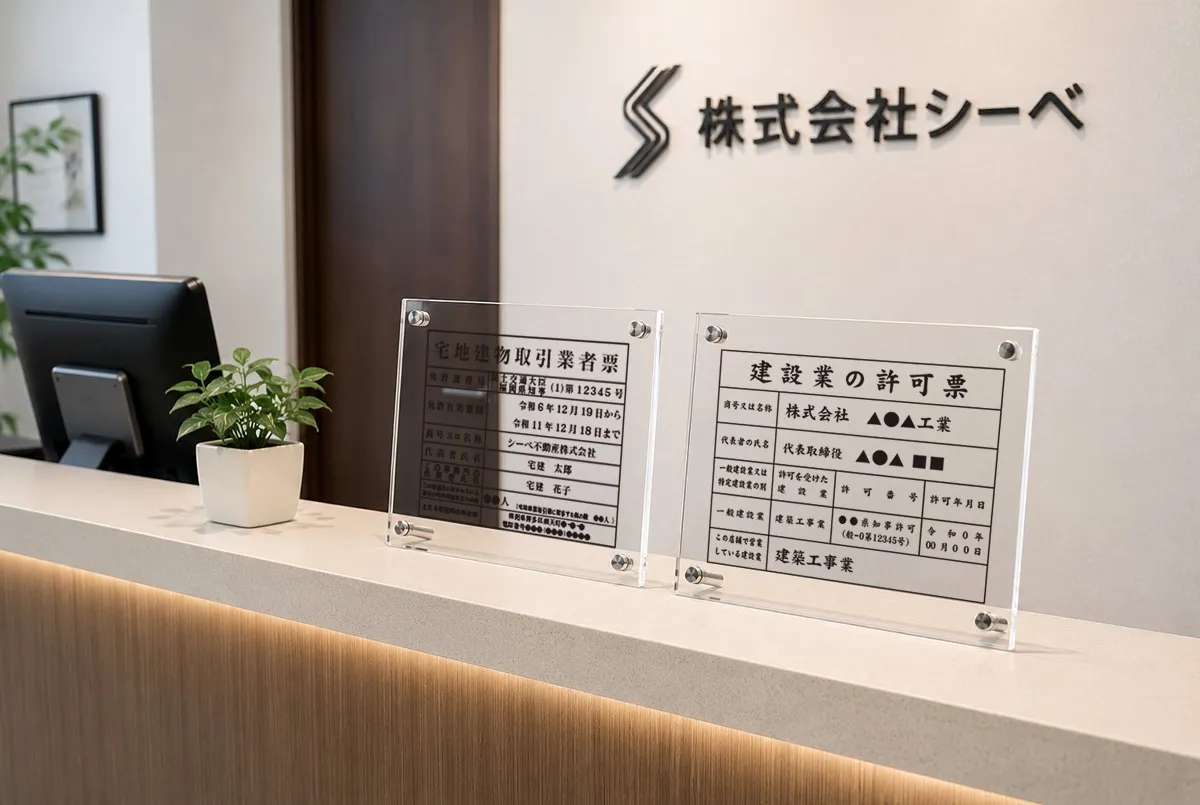 代表者変更・会社名変更したら許可票はどうする?